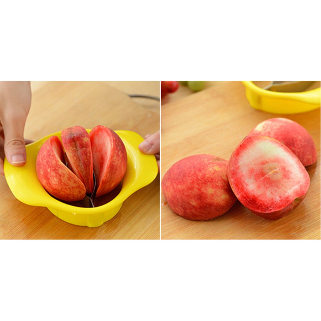 1pc de aço inoxidável manga corte cozinha criativa manga splitter frutas cozinha gadget acessórios pêssego slicer cortador