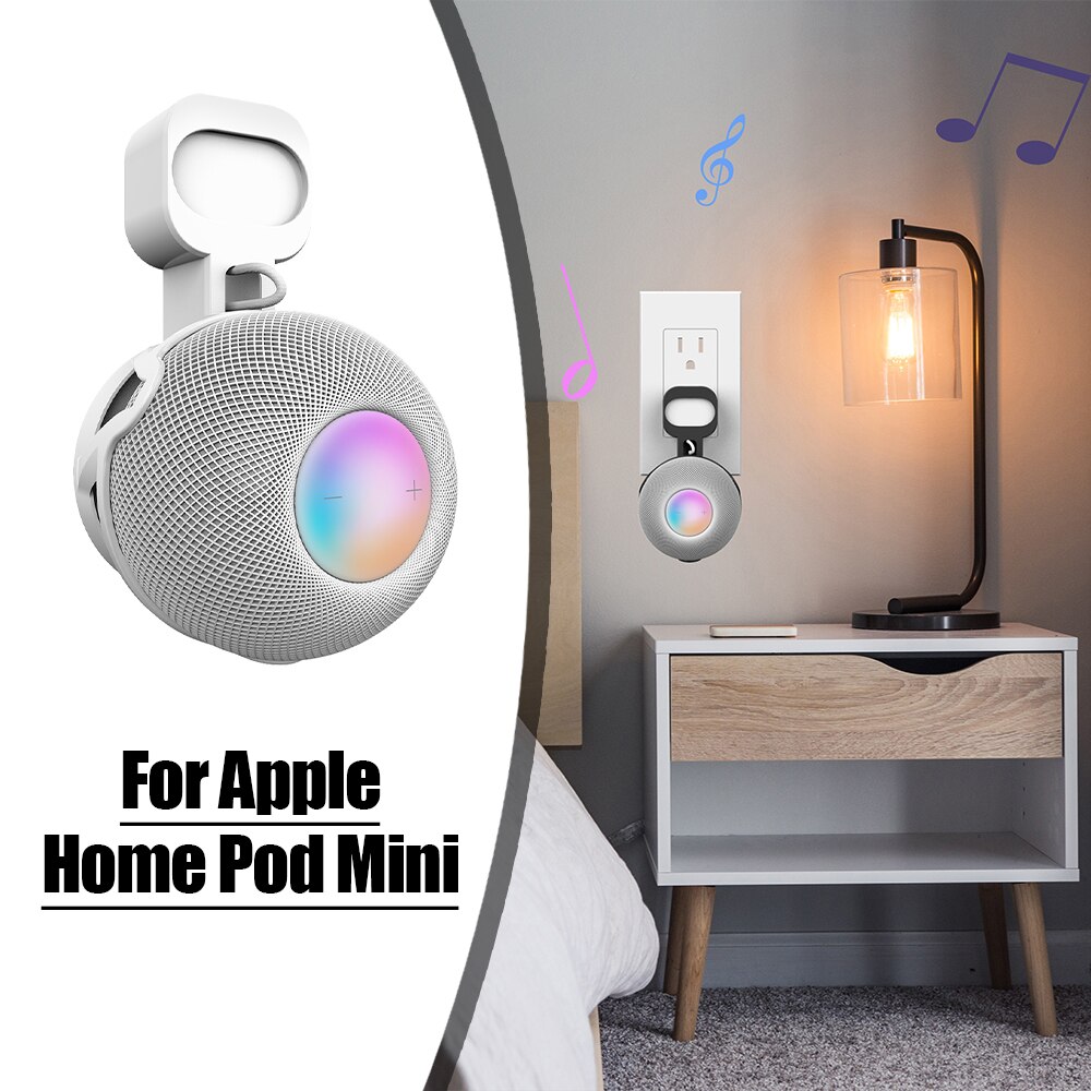 Premium Wall Mount Holder for Apple Homepod Mini Stand,Perfectly Hide the Power Cord,Speaker Stand Accessories Home Office