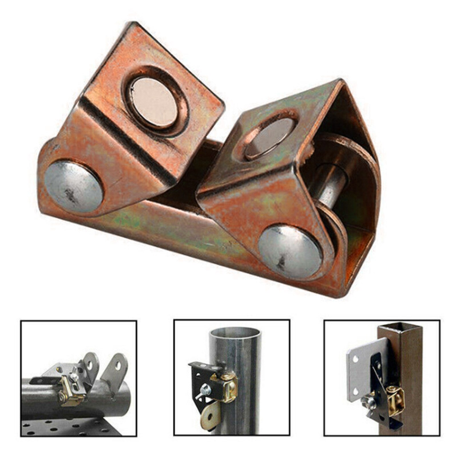 V-shaped Welding Holder Welding Positioner Magnetic Adjustable Fixture Clamps Magnet V-Pads Hand Tools Metal Working Tool
