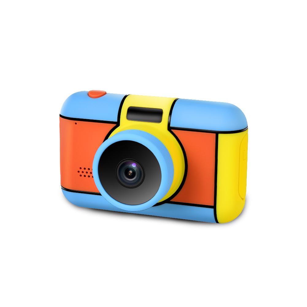 Børnekamera mini 2.4 tommer ips hd skærm 2400w dobbelt linse digitalkamera legetøj foto video jul kamera legetøj: Default Title
