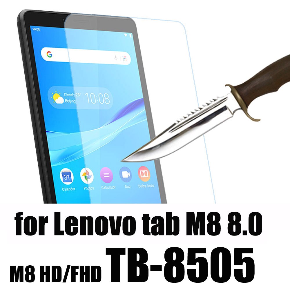 Protector de pantalla de vidrio templado para Lenovo tab M7 TB-7305 TB-7305F M8 2ª generación M10 plus FHD TB-X606 Gen TB-X306: M8