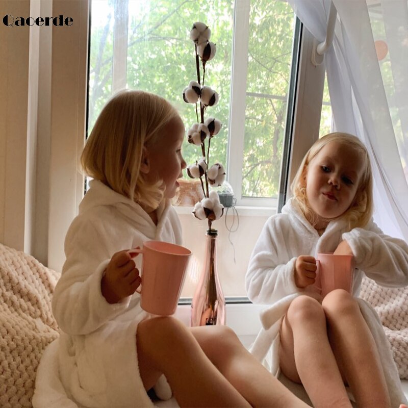 Kinderen Badjassen Flanel Winter Kinderen Nachtkleding Badjas Baby Pijamas Nachtjapon Voor Jongens Meisjes Pyjama 10-2 Jaar Baby kleding