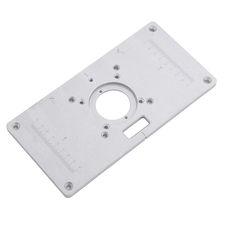 Aluminum Alloy Router Table Insert Plate Fastening Plate with 4 Rings Screws Set For Woodworking Benches Router Accessories