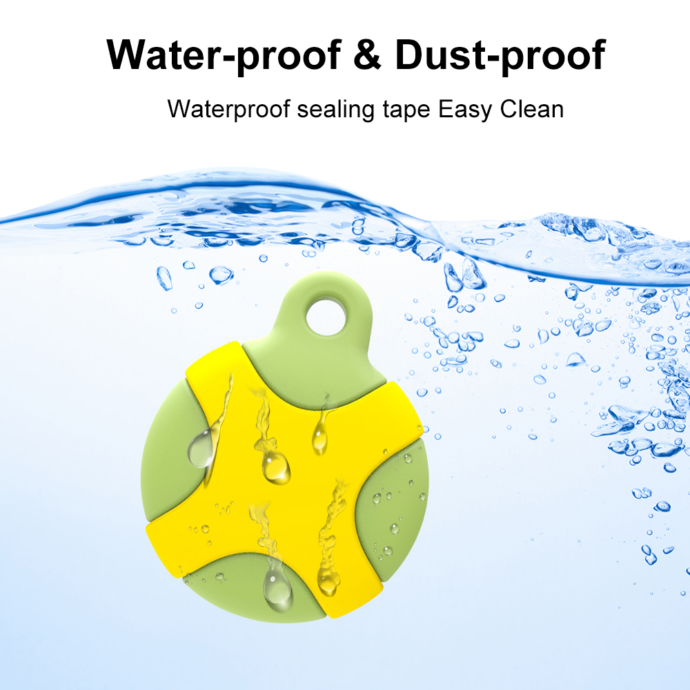 Silicone Case for Apple AirTag with Keychain Ring Waterproof Shockproof Protective Sleeve Tracker Cover Airtags Holder Carabiner