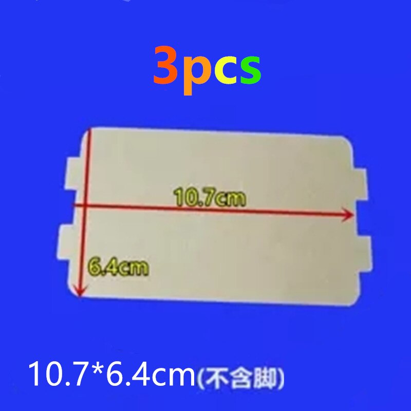 3 stks/partij magnetron onderdelen mica plaat 10.7x6.4cm