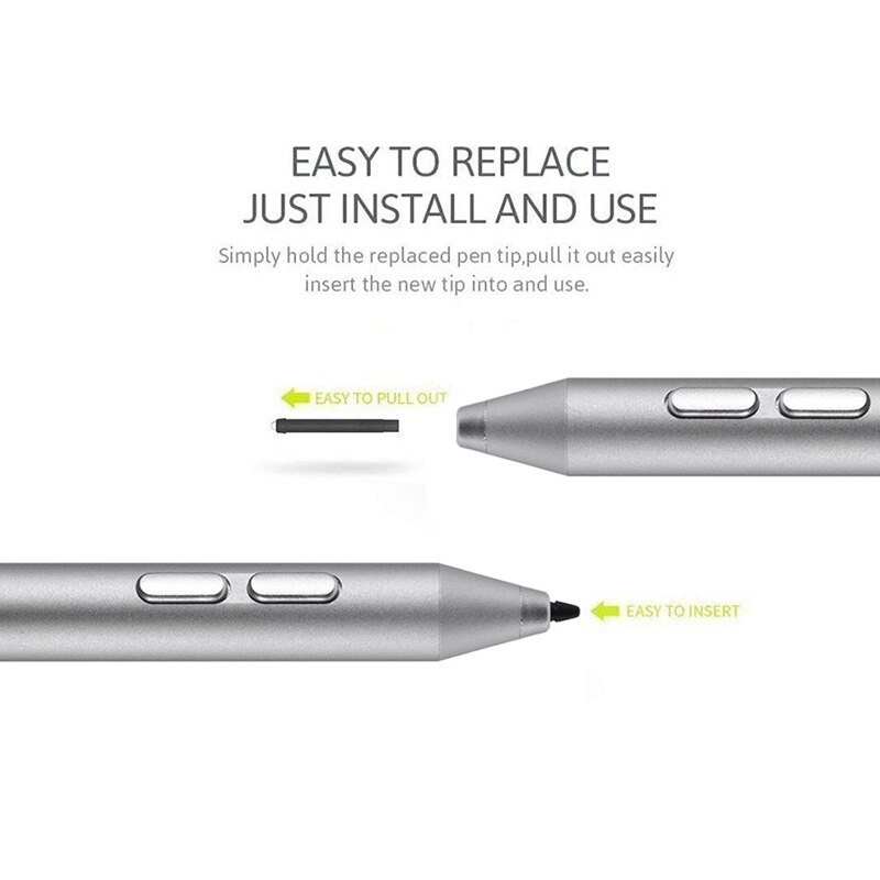 Stylet Contact stylo en alliage d'aluminium tablette stylet stylo téléphone portable stylet dessin tablette stylos pour HP pavillon X360 /Surface Go Pro
