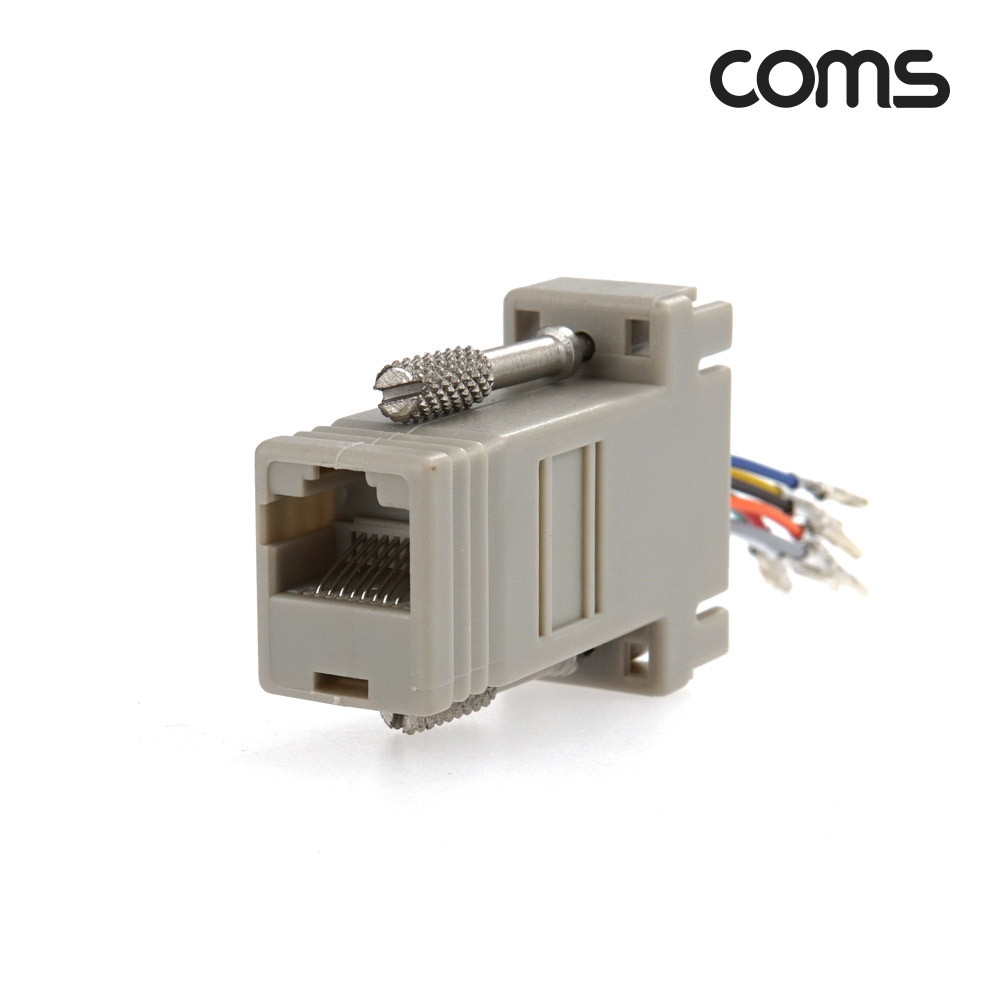 Coms K0757 combination connector (RJ45 F/DB9 F) -console terminal connection