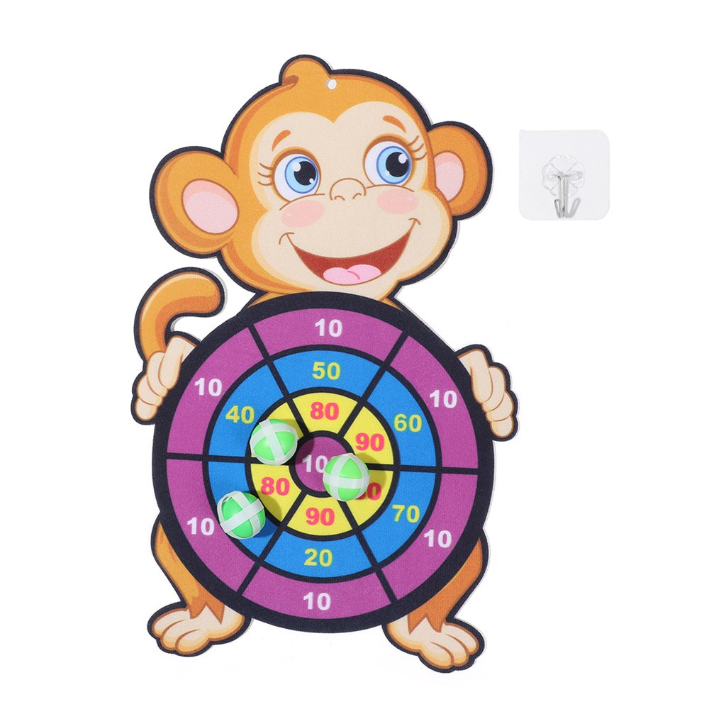Children Cartoon Animal Dart Board Cute Elephant Target Dart Accuracy Precision Target Kids Leisure Time Sports Accessories: Monkey