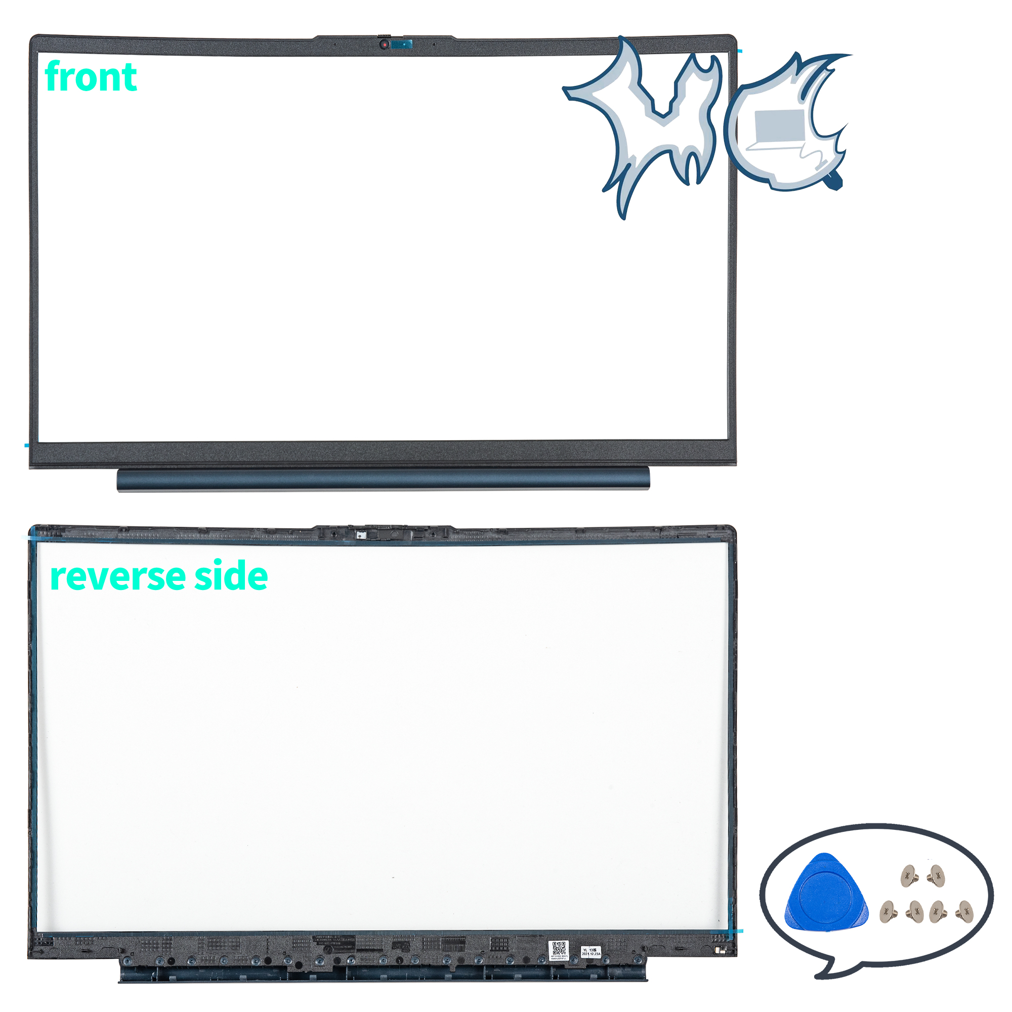 Case For Lenovo Ideapad 5 15IIL05 15ITL05 15ARE05 15ALC05 LCD Back Cover Screen Lid Front Bezel Hinges Palmrest Bottom Shell: ROYAL BLUE
