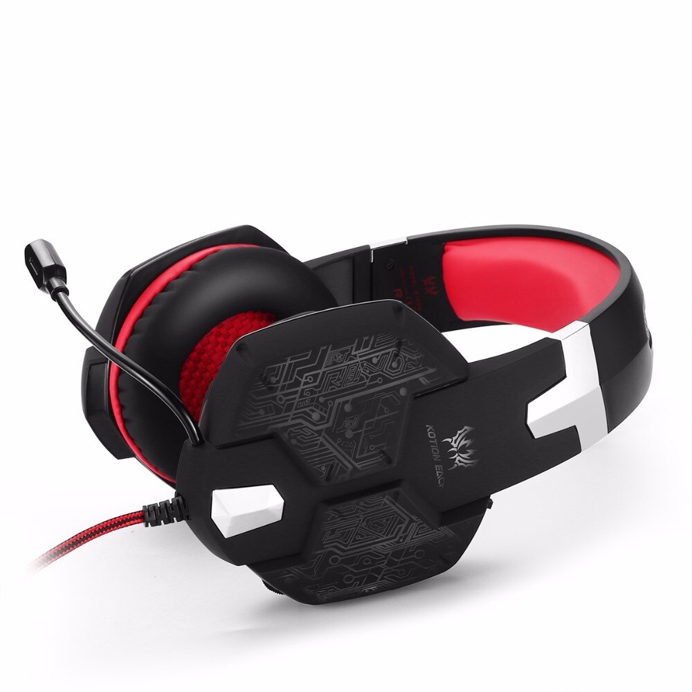 KOTION EACH G1000 Game Headset Deep Bass Game headphones Computer Stereo Gaming headphones LED light with microphone for PC Gam