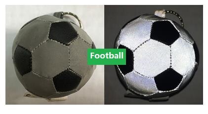 Kinderpark Reflecterende Hang Zak Reflecterende Beschermende Accessoires Pop Speelgoed Waarschuwing Veiligheid Hanger: Football