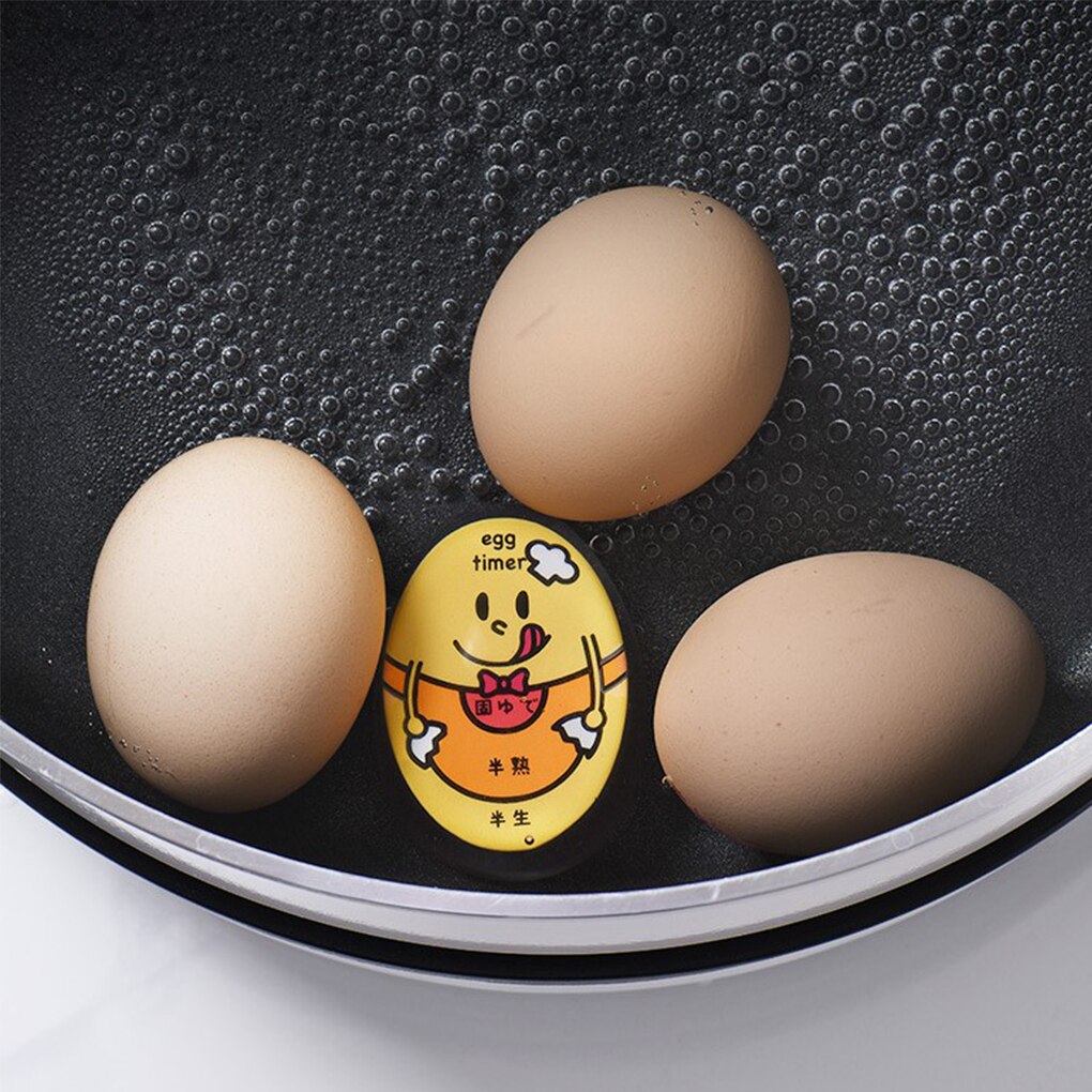 1pcs Egg Timer Water Boiling Kitchen Egg Cooker Color Changing Resin Egg Tool Cooking Helper Reminder For Home Outdoors