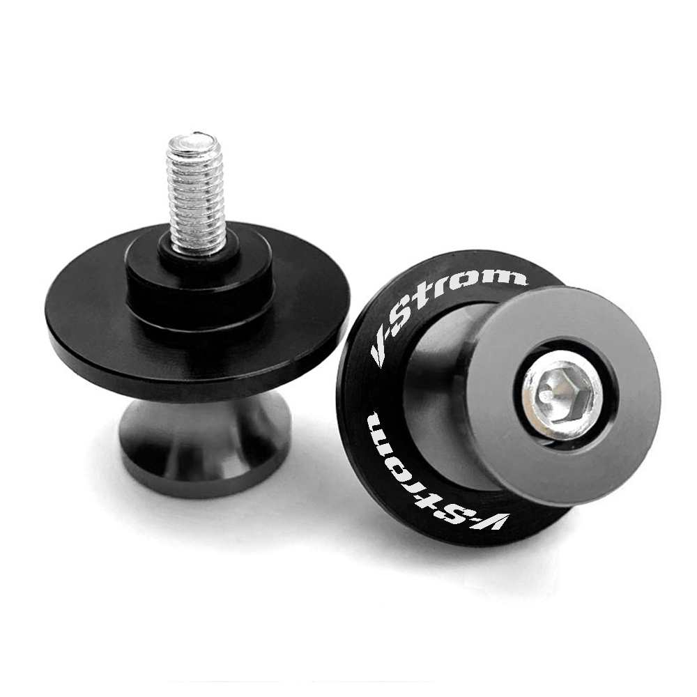 Para Suzuki v-strom 250 1050 XT V Strom 650 VStrom 800DE DL650 DL100 motocicleta 8MM basculante carretes soporte deslizante Protector de tornillos: Multicolor