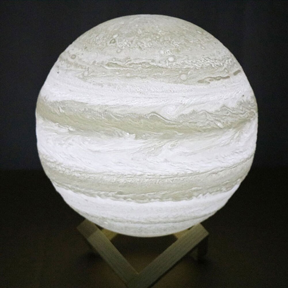 20cm/7.9in Moon Night Light 3D Printed Moon Globe Lamp Colors Warm and Cool White 3D Glowing Moon Lamp With Stand Touch Control