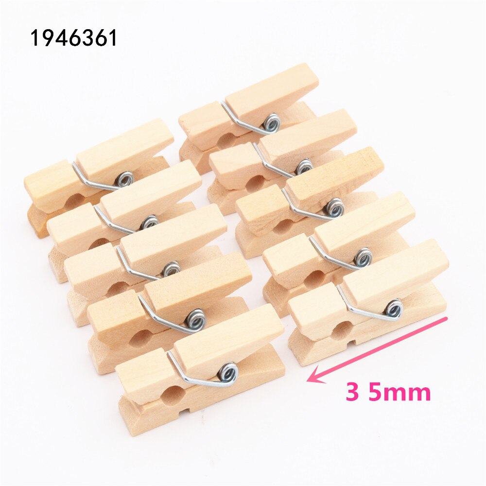 25mm 35mm 45mm 60mm 72mm Protokoll Holz Clips Foto Clips Wäscheklammer Handwerk Dekoration Clips Schule büro Clips: 10Stck 35mm
