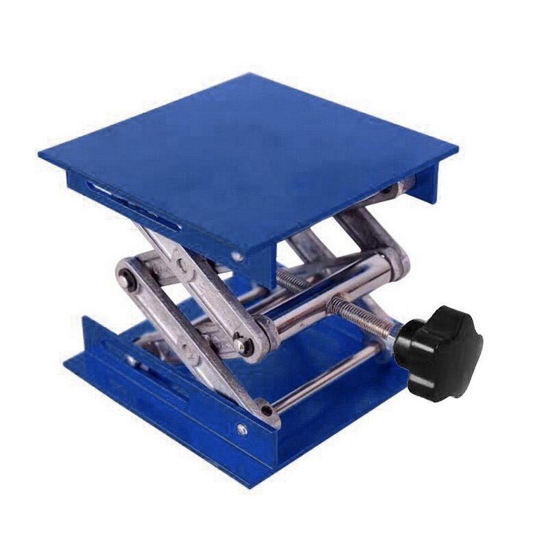 Enrutador de aluminio de 4 "x 4" 100x100mm, mesa elevadora con grabado para carpintería, soporte de elevación para laboratorio, plataforma de elevación, bancos para carpintería