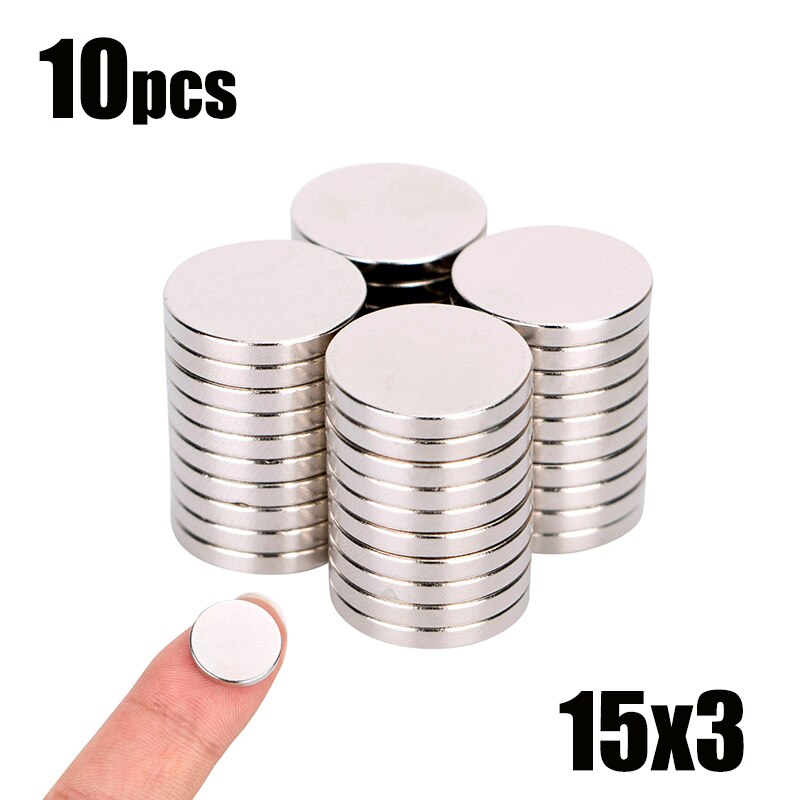 10 20Stck 18x2 18x3 18x4 15x2 12x2mm Runde neodym Starke Neodym Magnet Magne Selten Erde Neodym Starke Magnete Magnet: (15x3)10Stck