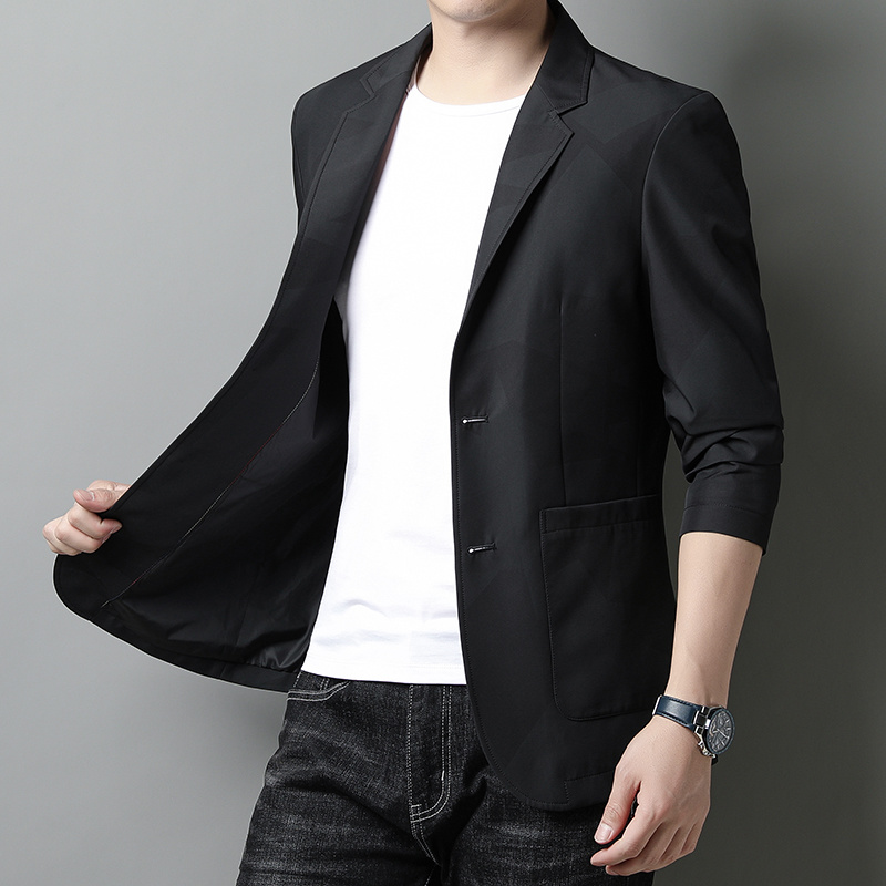 Giacca da uomo autunno business casual piccolo abito nella giacca da uomo snellente giovanile
