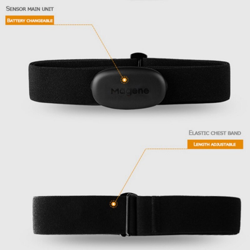 Fitness Hartslagmeter Dual Mode Ant + & Bluetooth Fietsen Running Hartslag Sensor Met Borstband