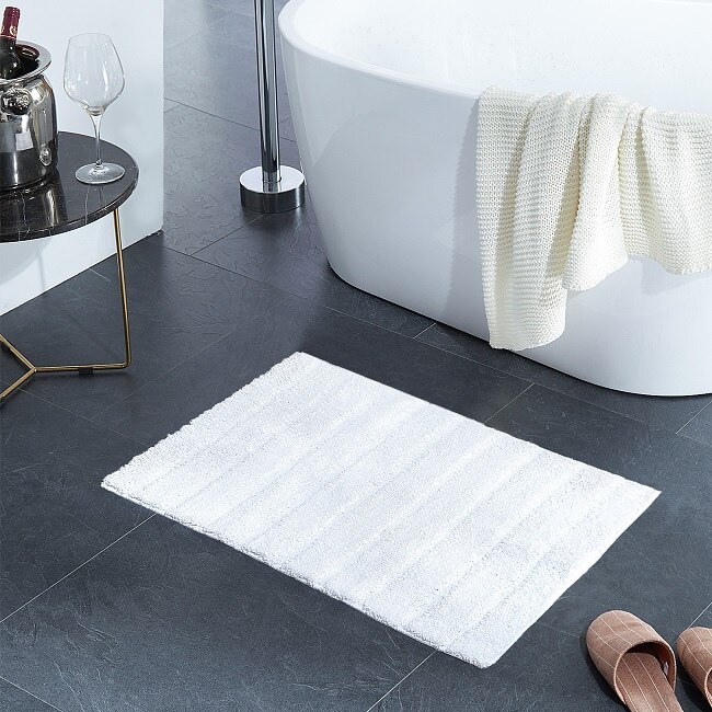 Topfinel slaapkamertapijten matten vloerkleden plaid antislip nordic badkamertapijt waterabsorptie keukentapijten vloerkleed lang pluizig: Wit / 50 80cm(19.7 31.5in)