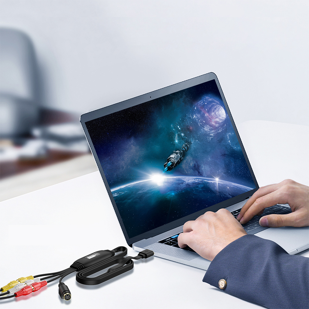USB Video Capture Card VHS VCR TV DVD USB To AV Video Capture Adapter RCA To USB Video Converter for /PC
