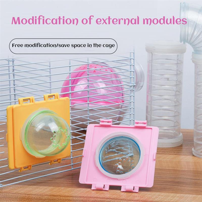 Hamster Tubes Set Transparent Hamster Cage Toys DIY Connection Tunnel Track Rat Toy Dureble Toys For Hamster