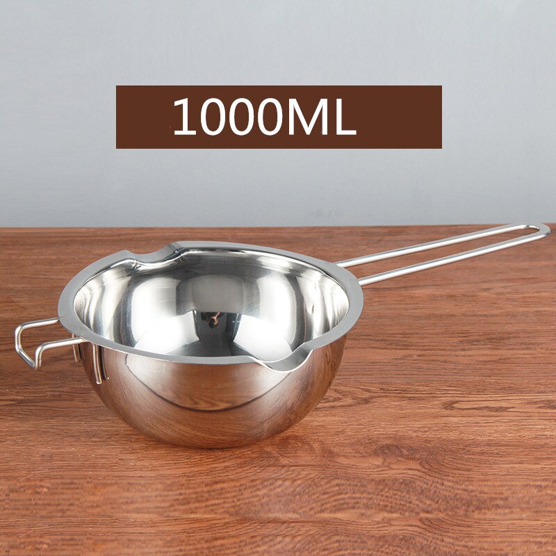 Pot à chocolat en acier inoxydable, pour fondre le beurre et le fromage, outils de cuisson, bol de chauffage de l&#39;eau, accessoires de cuisine: 1000ml