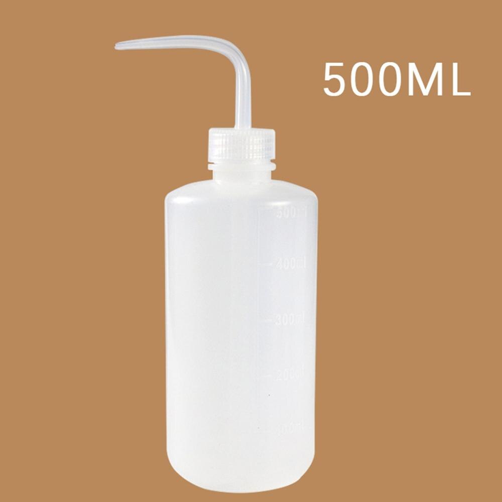 250/500/1000ml vand næb hælde kedel værktøj sukkulenter plante blomst vanding kan presse flasker med lang dyse næb dråber: 500ml hvide