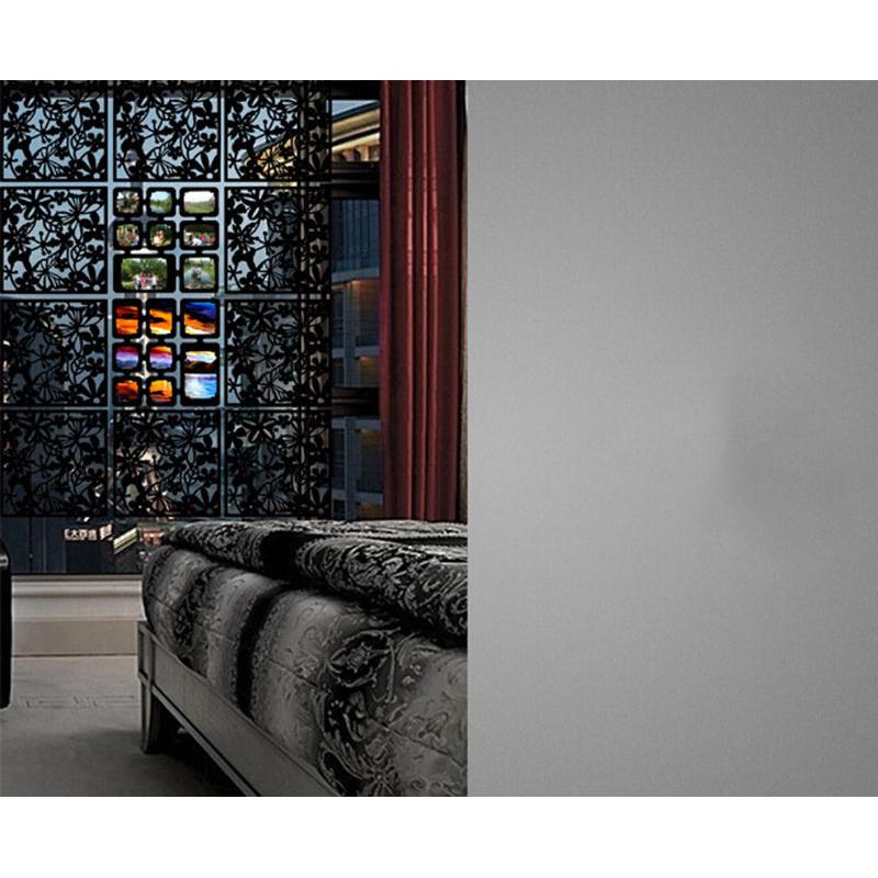 4 stk fuglblomst hængende rumdeler sikkerhed pvc skærm panel rum adskillelsesdeler til stue spisestue hotel dekoration: Sort