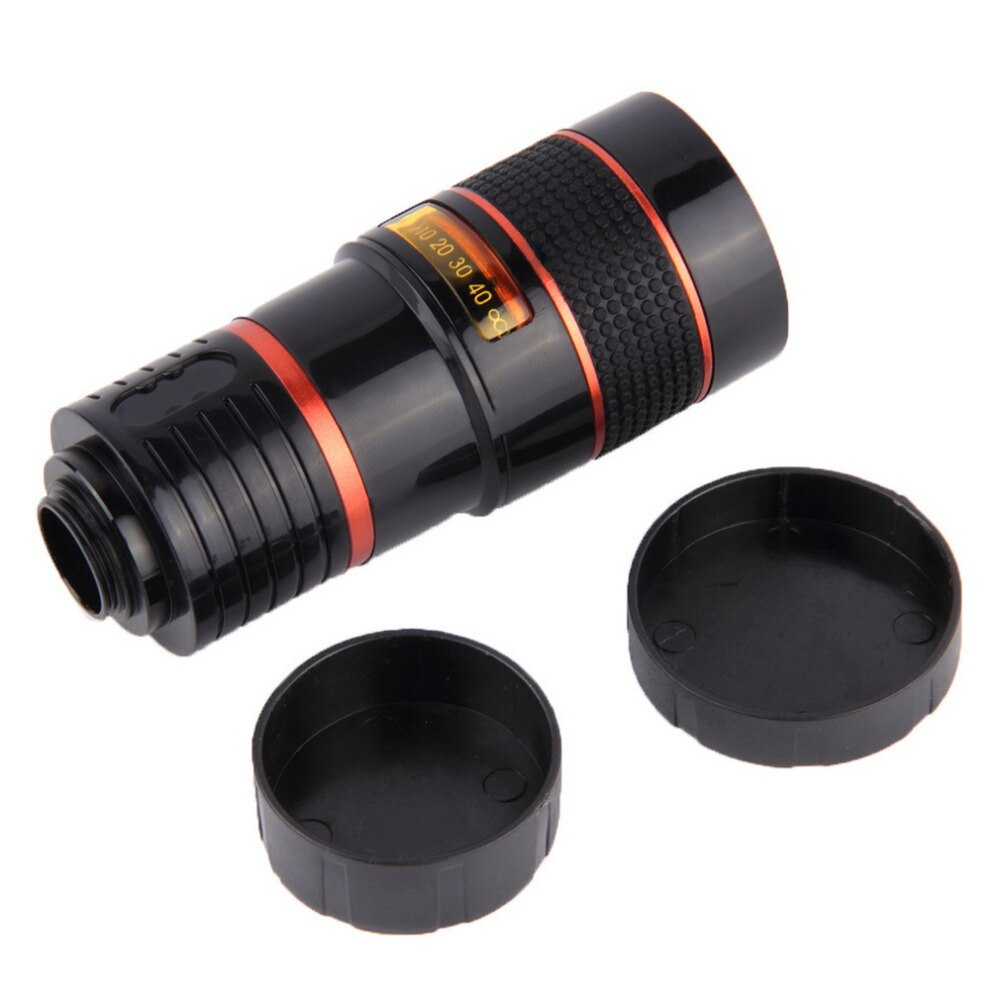 Zoom Telescope 8X Zoom Optical Telephoto Telescope Camera Lens Mobile Phone Lens with Universal Holder Monocular Lens