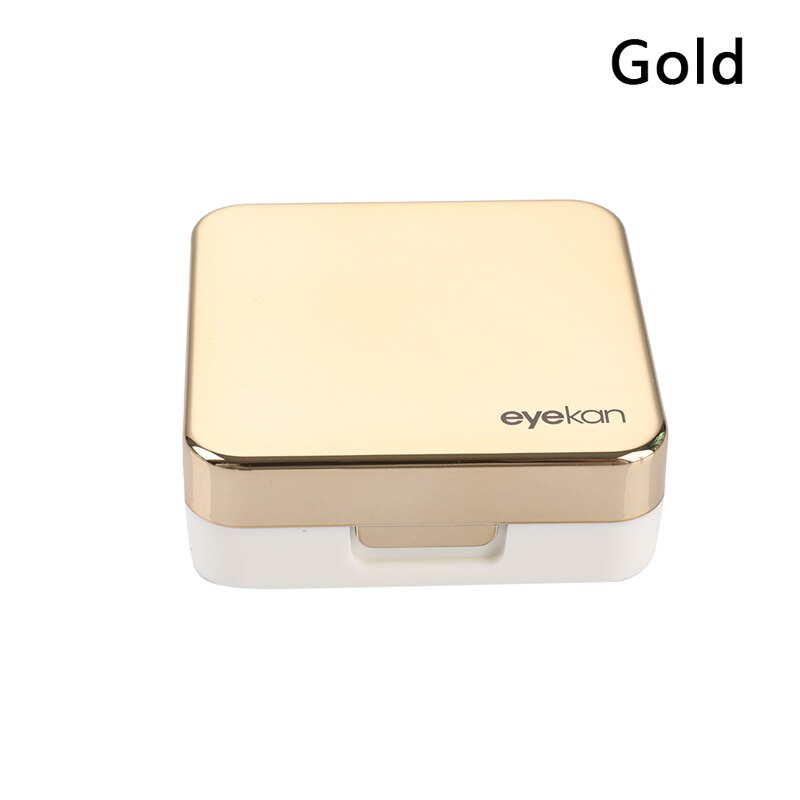 Contact Lens Case Mirror Soaking Container Business Travel Holder Kit Contact Lens Case Square Travel Portable: 02