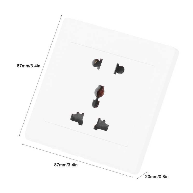 10 Sets Power Supply Socket Concealed Installation Socket Wall-Mounted 5-Hole Outlet Household Power Supplies