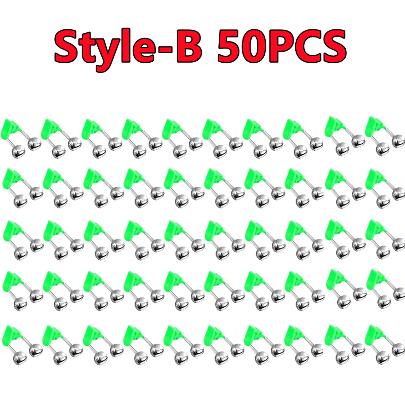 50-5PCS Dubbele Bellen Vissen Indicator Aas Alarm Luid Geluid Alert Bell Clips Nacht Hengel Bell visgerei Outdoor Vissen Bel: Overigen