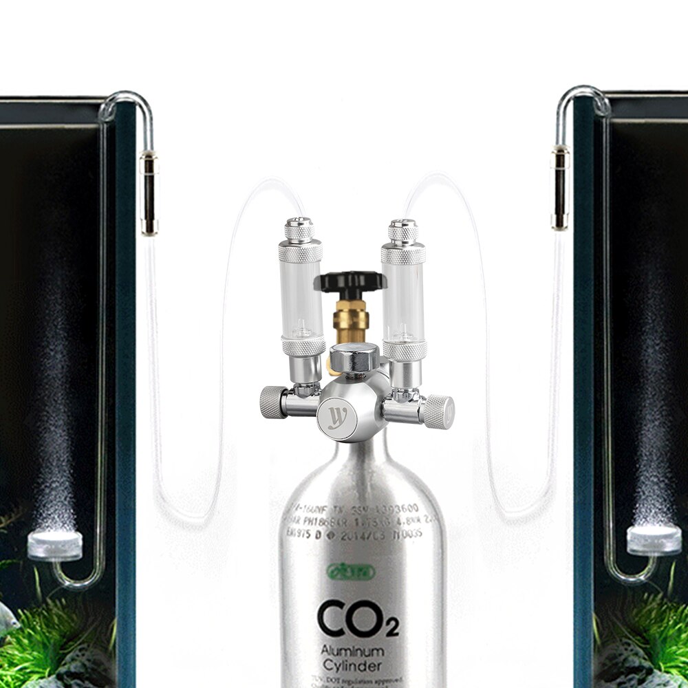 Carbon Dioxide Diffusion Co2 Aquarium Atomizer For Carbon Dioxide Pressure-Reducing Valve With Bubble Counter &amp; Check Valve