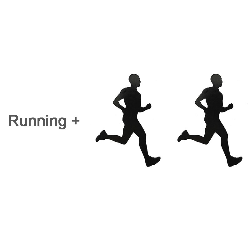 Display Running Sports Marathon Medal Hanger: Two pieces Run Man / 33cm One Bar