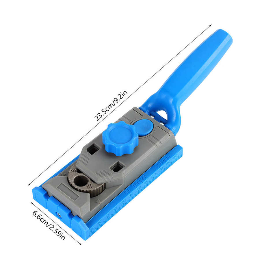 Hole Drilling Guide Wood Joining Joinery Joinery Carpentry Hole Locating Tool Drill Guide with Handle for Drilling Fastening