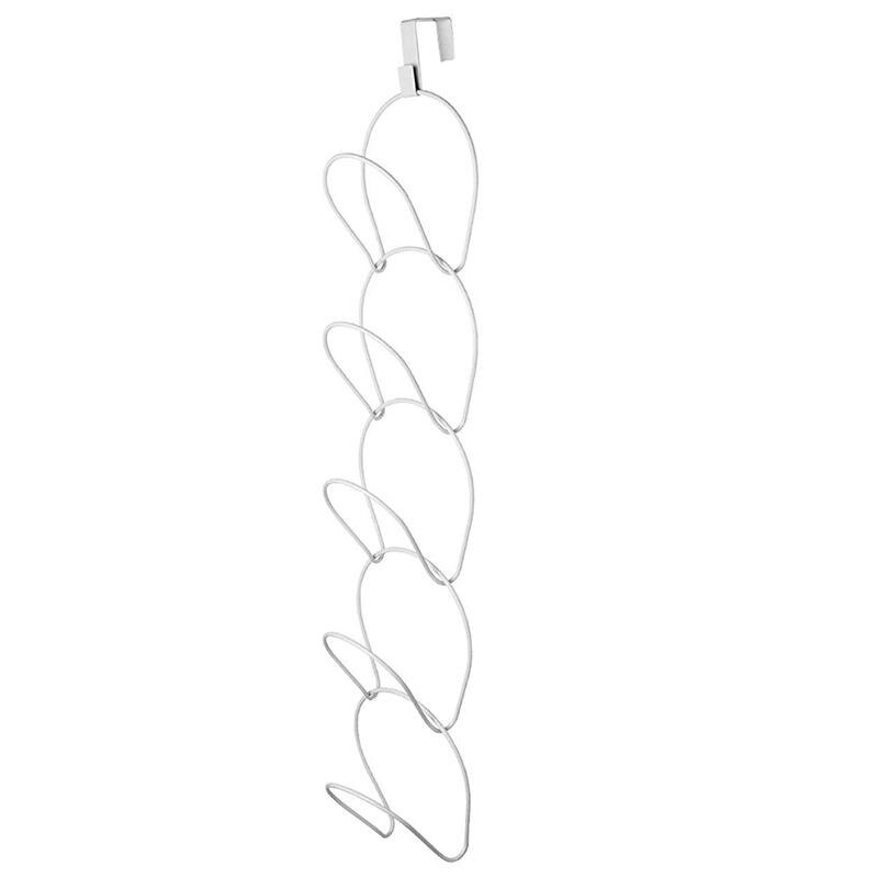 Iron Wire Hook For Placing A Hat, Stackable Chain Hat Display Stand, Clothes Bag, Tie, Neck Scarf, Iron Ring Placement Rack: White