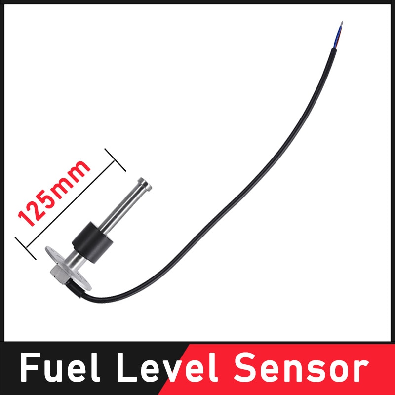 Brandstofniveausensor Met Water Niveau Sensor 125Mm 0-190 Ohm /240-33 Ohm Olie Tank niveau Indicator Meter Voor Boot
