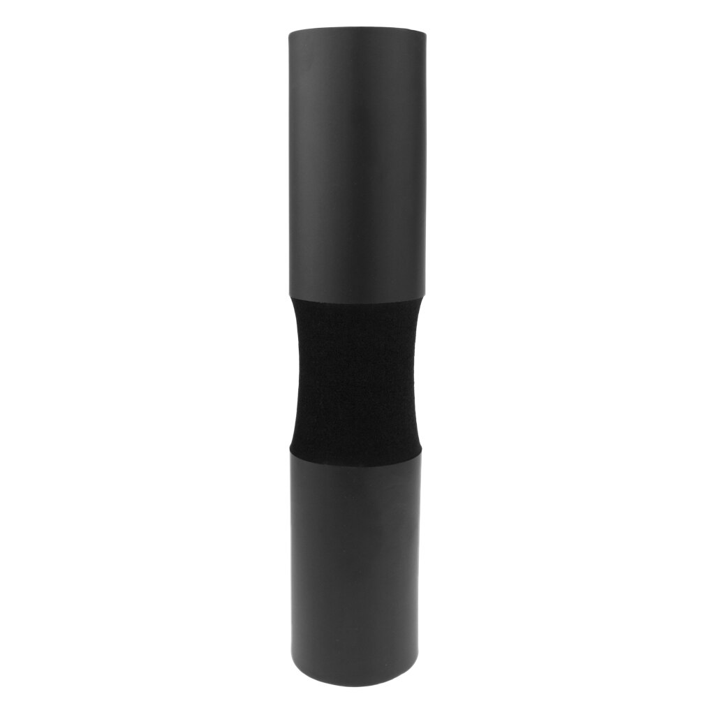 Mancuerna sentadillas cuello hombro protector peso almohadillas para levantar pesas: Black 45x3.5cm