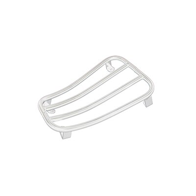 Quadro de armazenamento de aço inoxidável do portador da bagagem da motocicleta para vespa gts300 gtv300 gts 300: Prata