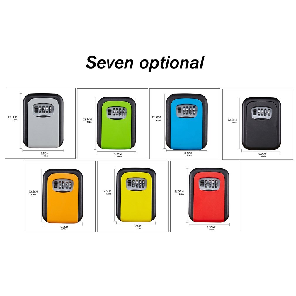 Alloy Code Lock Key Box Keysafe Password Security Code Lock Travel Security Padlock Key Storage Password Boxes