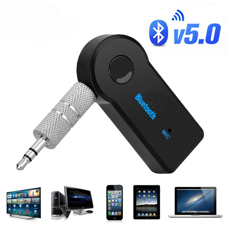 Ricevitore Bluetooth 5.0 aptX LL 3.5mm AUX Jack Audio adattatore Wireless per cuffie per PC per auto Mic 3.5 Bluetooth 5.0 recettore: 2 in 1 BT 5.0