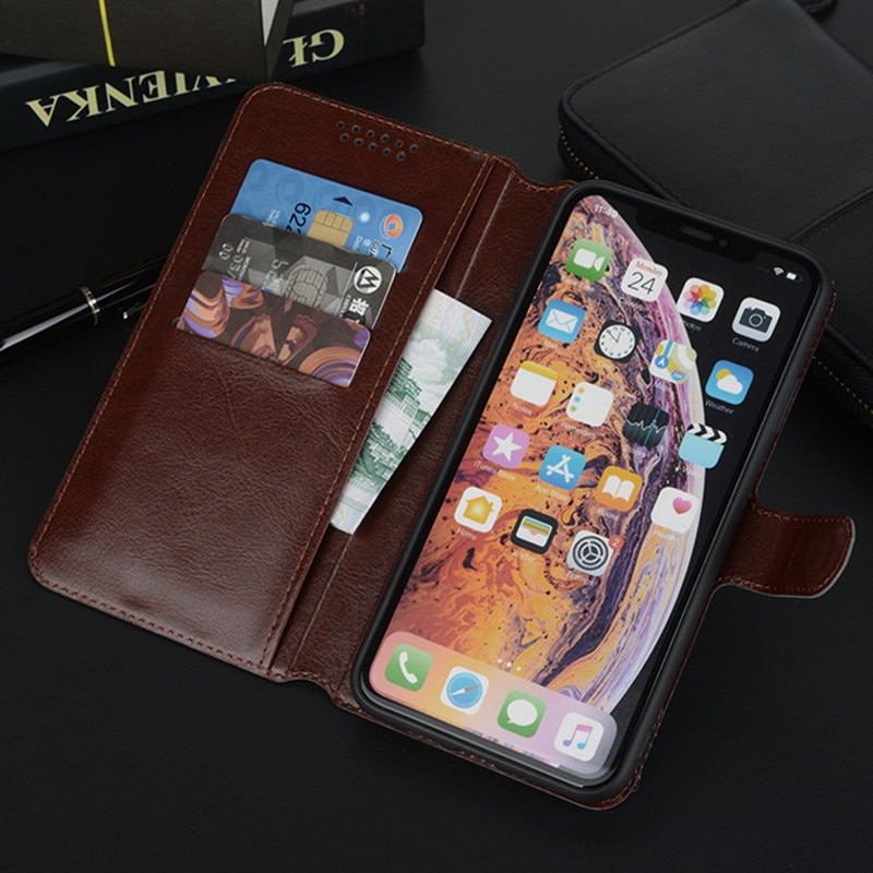 Hoesje voor de sony xperia m dual  c1905 c1904 c2004 c2005 m2 s50h d2302 d2303 d2305 portemonnee flip lederen telefoonhoesje hoesjes