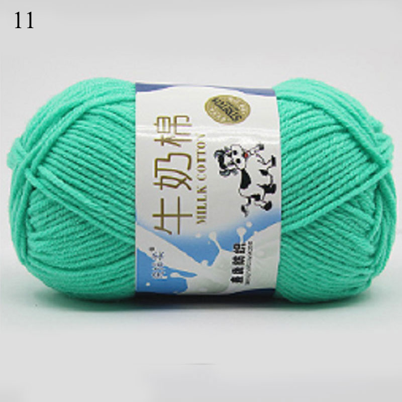 1pc Colorful Dyed Cotton Thread Wool Yarn DIY Knitted Floral Toys Sweater Thread Crochet Thread Cushion Hats Crochet Thread: PURPLE