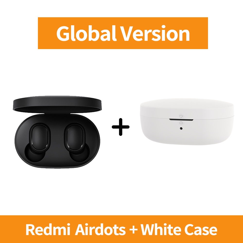 Instock Originele Xiaomi Redmi Airdots Hoofdtelefoon Draadloze Koptelefoon Voice Control Bluetooth 5.0 Ruisonderdrukking Tap Controle IPX4: GN Add White Case