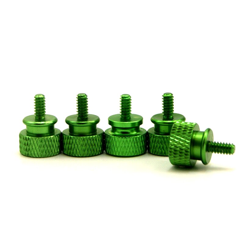 PC Cooling MOD Colorfull Hand Screws For Chassis Side Panel 5pcs: Green-5PCS