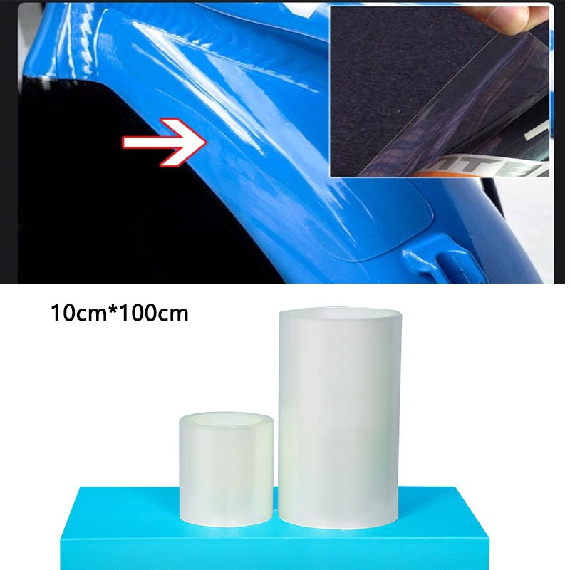 10Cm X 1M Racefiets Mtb Carbon Vork Cover Bescherming Gear Fietsframe Verf Anti-Wrijving Film fiets Sticker