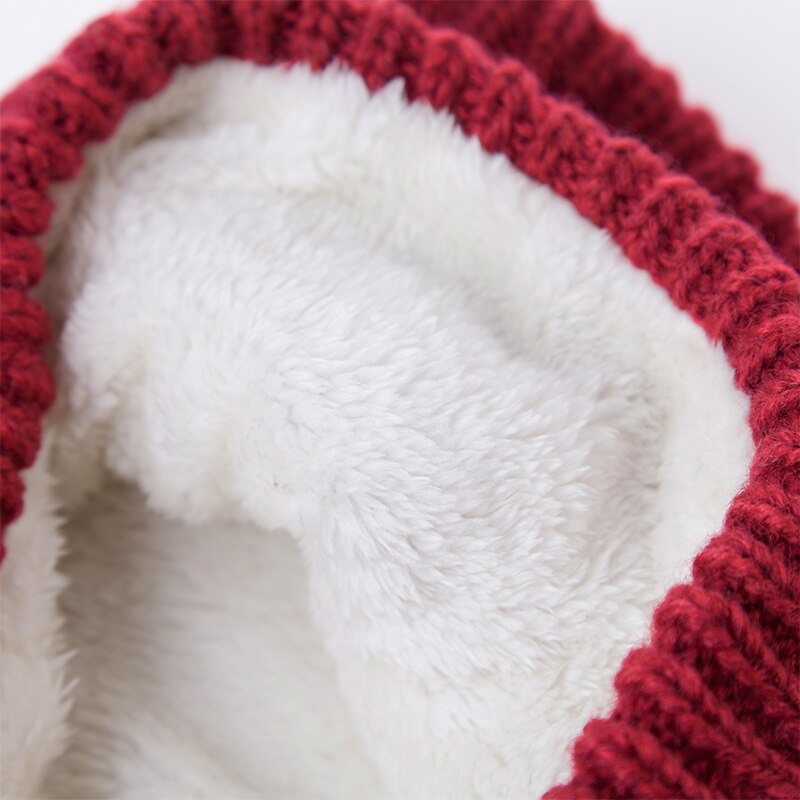 Fancet kvinder vinter bomber hat sæt varm uld blød pompon øreklap hatte solidt tørklæde balaclava søde afslappede kasketter hatte 89216