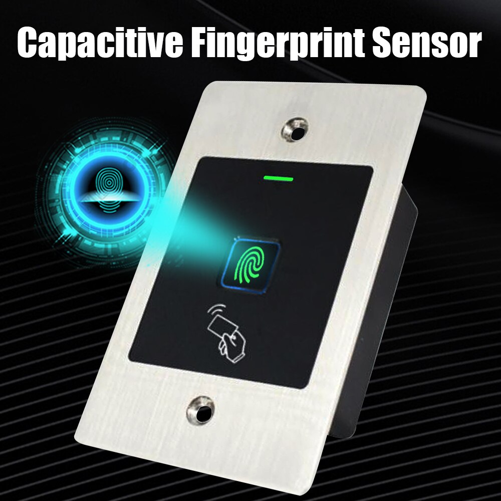 Waterproof Metal Embedded Access Control Machine 1000 User 125KHZ Induction Fingerprint Access Control System with WG 26 Output