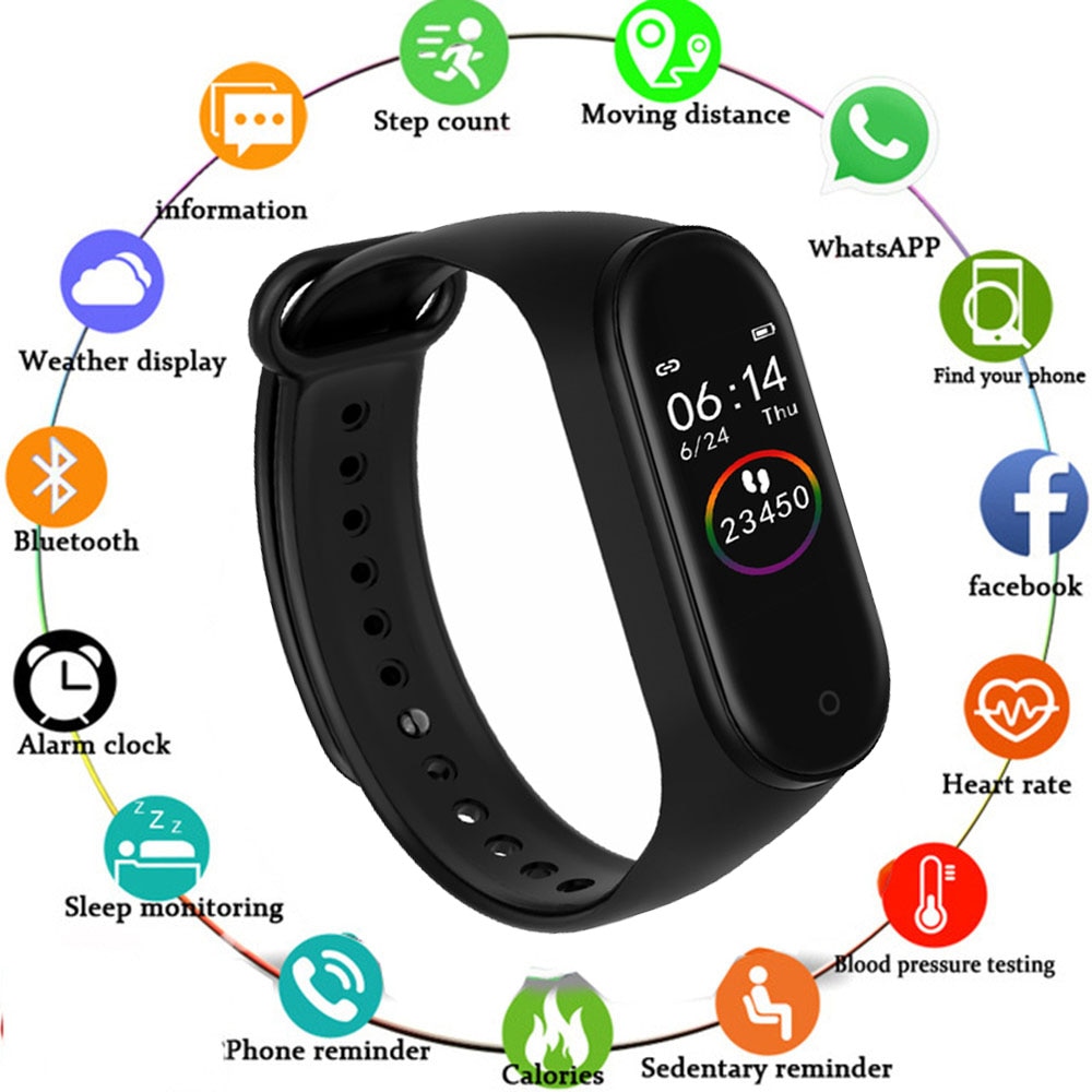 M4 Smart band 4 Fitness Tracker Watch Sport bracelet Heart Rate Blood Pressure Smartband Monitor Health Wristband